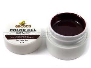 Gd coco gel color - №125 коричневый 5 мл.
