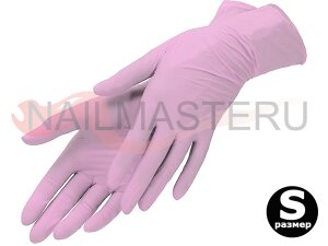 Перчатки нитриловые Archdale розовые, размер S