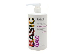 OLLIN / BASIC LINE Восстанавливающий шампунь с экстрактом репейника 750мл 390541