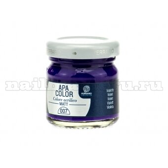 Акриловая краска Apa Color №7 - Фиолетовая (40 мл)