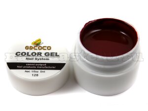 Gd coco gel color - №128 шоколадный 5 мл.