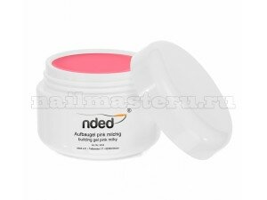 Молочно розовый конструирующий однофазный уф гель - Nded building gel pink milky 15ml.